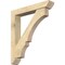 Ekena Millwork Balboa Slat Rough Sawn Bracket w/ Offset Brace, Douglas Fir, 6"W x 34"D x 38"H BKT0604X34X38BOA06RDF - alternate 1